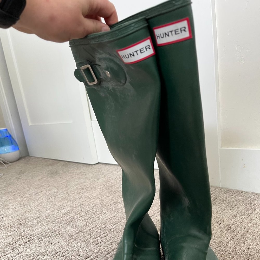 Hunter Women's Tall Rain Boots Hunter Green Size 9